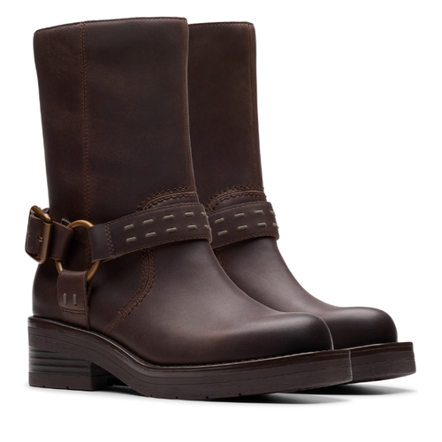 Women’s Clarks Rebelle Up – Walnut Leather