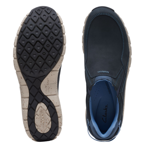 Women's Clarks Wave PlateauAP Waterproof - Navy Nubuck