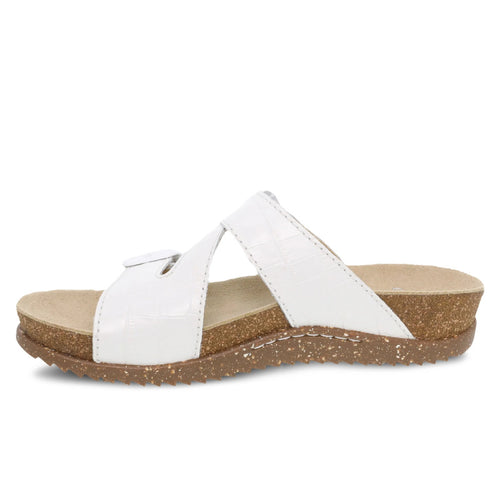 Women’s Dansko Dayna Sandal – White Croco