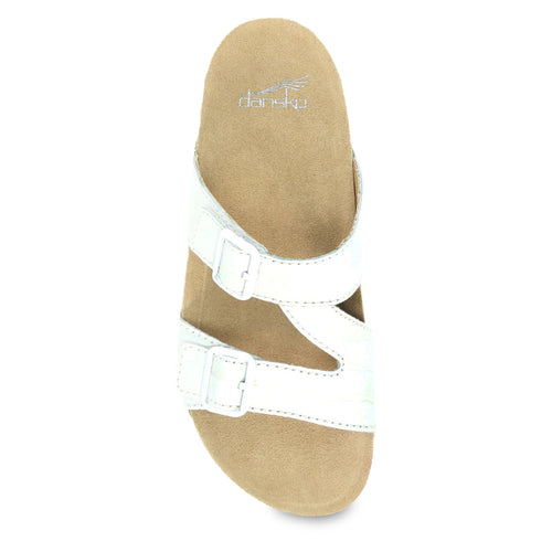 Women’s Dansko Dayna Sandal – White Croco