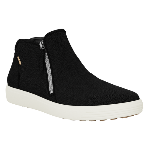 Women's ECCO Soft 7 Low Zip Bootie - Black