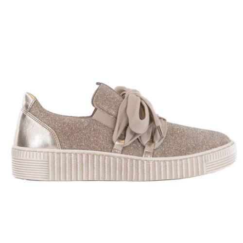 Women's Gabor Hannah Sneaker - Effekt Metallic