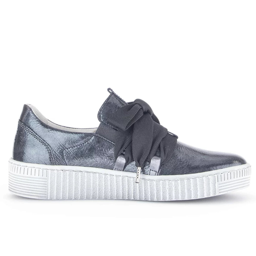 Women's Gabor Bow Sneaker Megan - Perl/Anthrazite