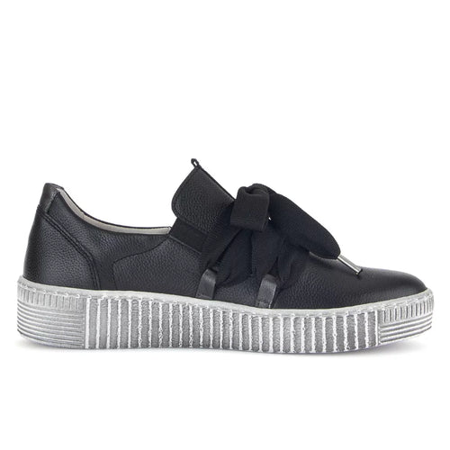 Women's Gabor Bow Sneaker Megan - Schwarz