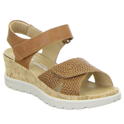 Women's Hartjes Jazz Sandal - Ecru/Cognac