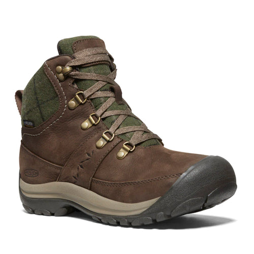 Women’s KEEN Kaci III Mid Waterproof – Dark Earth/Green Plaid