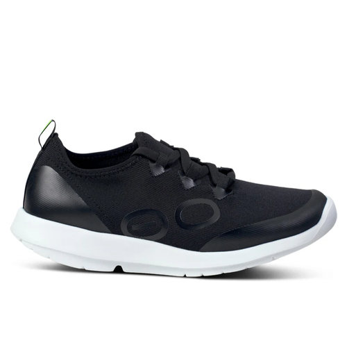 Women’s OOFOS OOmg Sport Low Shoe – White/Black