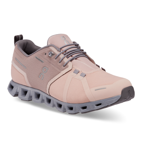 Women’s On Cloud 5 Waterproof – Rose/Fossil