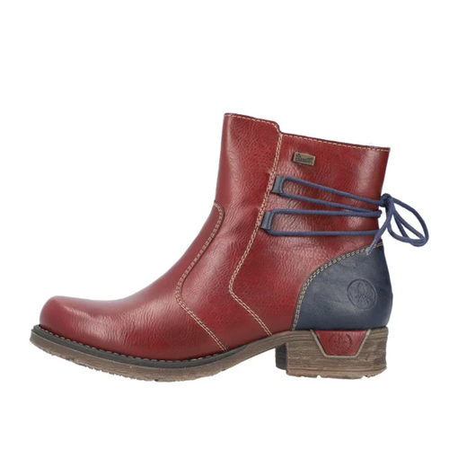 Women's Rieker Fee 92 Waterproof - Wine/Pazifik