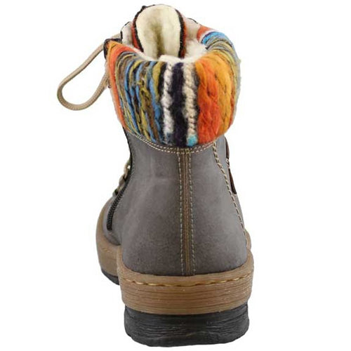 Women's Rieker Felicitas 43 - Basalt/Nuss/OrangeMulti
