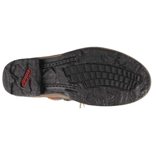 Women's Rieker Felicitas 43 - Basalt/Nuss/OrangeMulti