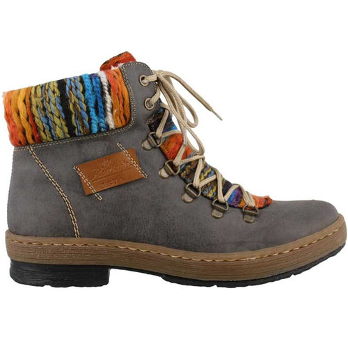 Women's Rieker Felicitas 43 - Basalt/Mogano/Orange Multi