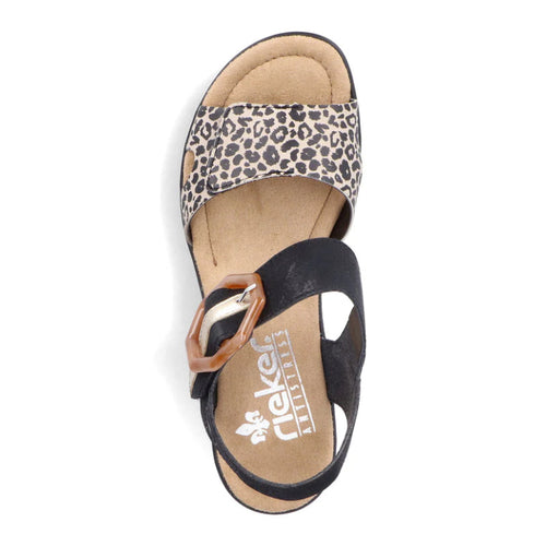 Women's Rieker Rose 76 - Ginger/Schwarz/Light Gold