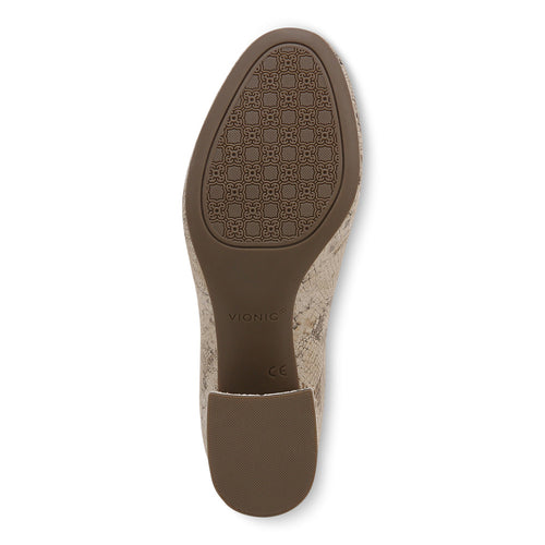 Women's Vionic Carmel - Oatmeal Metallic Snake