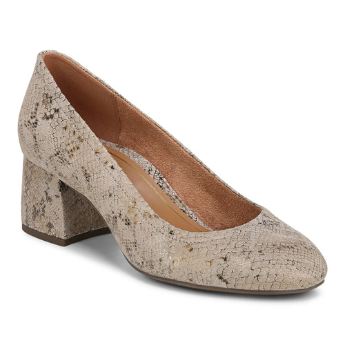 Women's Vionic Carmel - Oatmeal Metallic Snake
