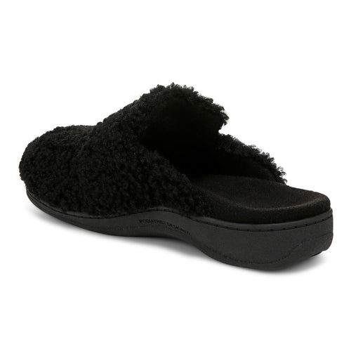 Women's Vionic Gemma II Slippers - Black Shearling