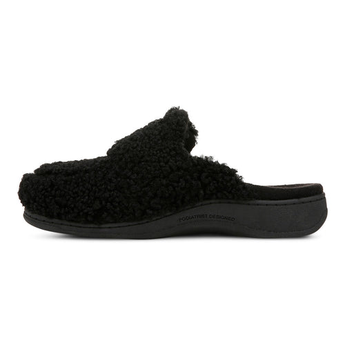 Women's Vionic Gemma II Slippers - Black Shearling