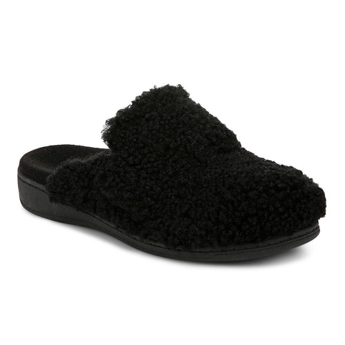Women's Vionic Gemma II Slippers - Black Shearling