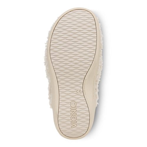 Women’s Vionic Gemma II Slippers – Cream Shearling