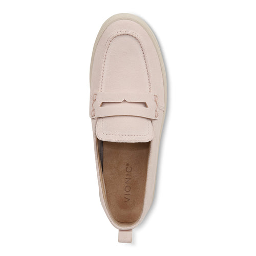 Women’s Vionic Uptown Loafer – Peony Pink Suede