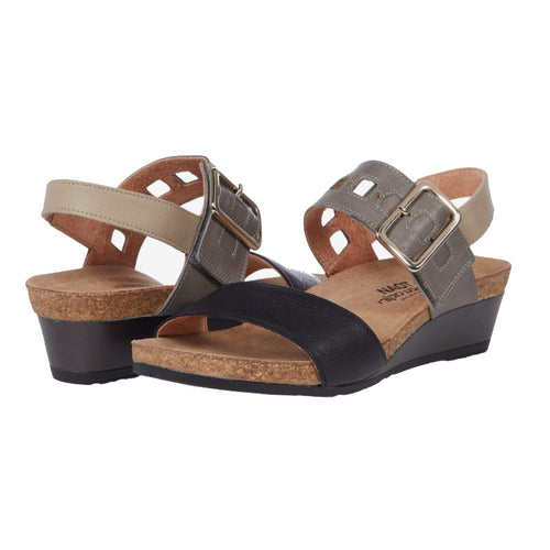 Women's Naot Dynasty - Soft Black/Foggy Gray