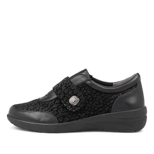 Women's Ziera Nicky - Black Leopard