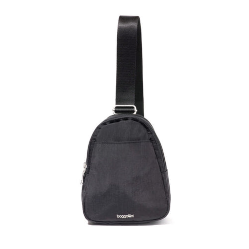 Baggallini Double Zip Mini Sling - Black