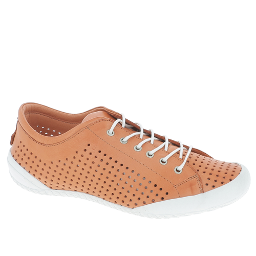 Women's Andrea Conti Sneaker Perf - Papaya