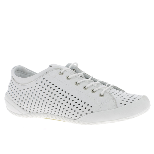 Women's Andrea Conti Sneaker Perf - Weiss