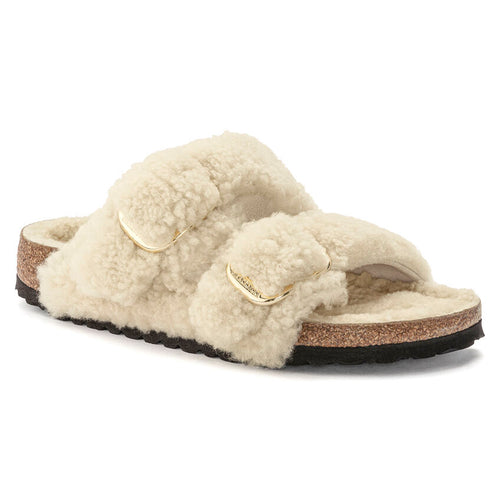 Women’s Birkenstock Arizona Big Buckle Shearling – Teddy Eggshell