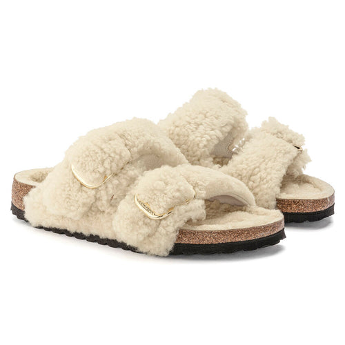 Women’s Birkenstock Arizona Big Buckle Shearling – Teddy Eggshell