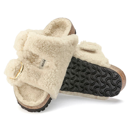 Women’s Birkenstock Arizona Big Buckle Shearling – Teddy Eggshell