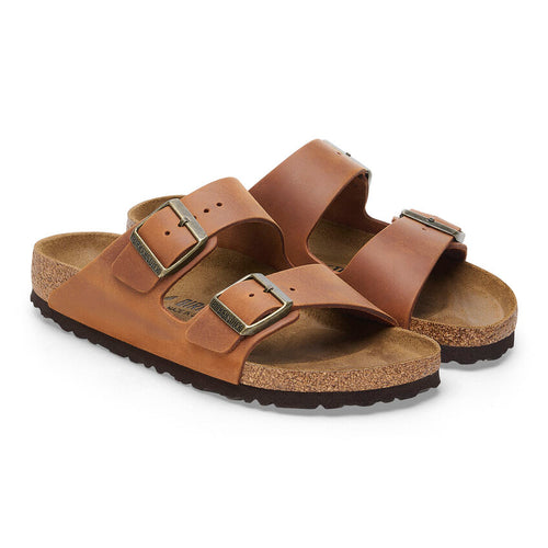 Birkenstock Arizona - Cognac Oiled Leather