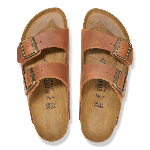 Birkenstock Arizona - Cognac Oiled Leather