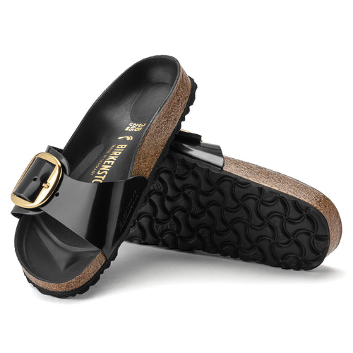 Women’s Birkenstock Madrid Big Buckle – High Shine Black