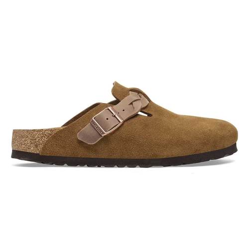 Women’s Birkenstock Boston Braided – Mink Suede