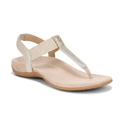 Women's Vionic Brea Toe Post Slingback Sandal - Gold