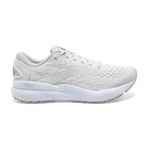 Women’s Brooks Ghost 16 – White/White/Grey
