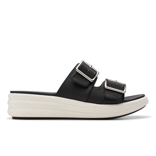 Women's Clarks Drift Buckle - Black Snake