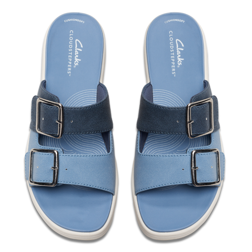 Women's Clarks Drift Buckle - Denim Combi