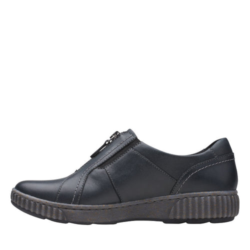 Women’s Clarks Magnolia Zip – Black Leather