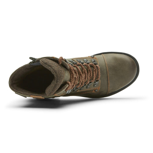 Women's Cobb Hill Brunswick Lace Waterproof - Forest Nubuck/Textile
