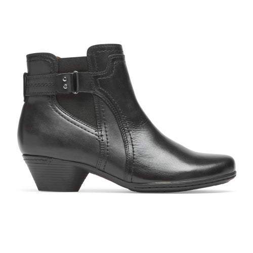 Women's Cobb Hill Laurel Bootie - Black Leather