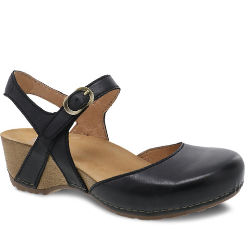Women's Dansko Tiffani - Black Milled Burnished