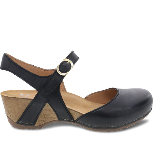 Women's Dansko Tiffani - Black Milled Burnished