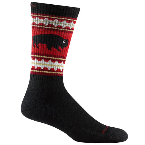 Men's Darn Tough VanGrizzle Boot Midweight Hiking Crew Socks – Black