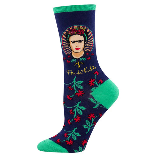 Women's Socksmith Frida Flower Crew Socks – Navy