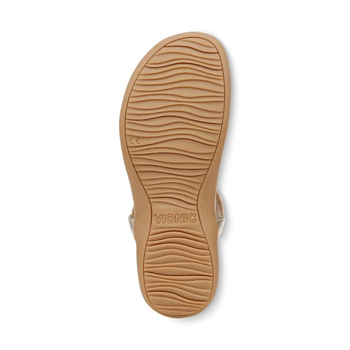 Women's Vionic Brea Toe Post Slingback Sandal - Gold