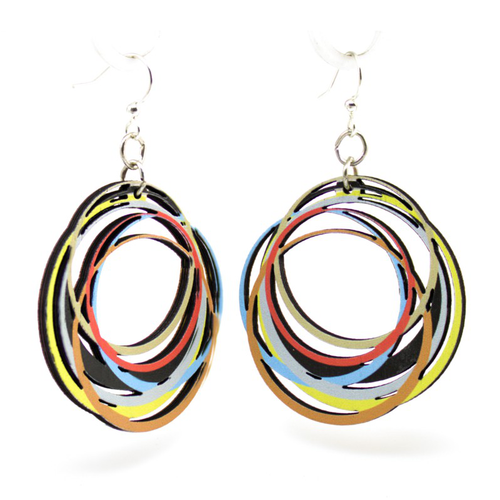 Green Tree Jewelry Circle Array Earrings