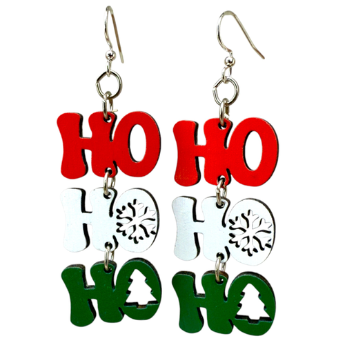 Green Tree Jewelry Ho Ho Ho Earrings